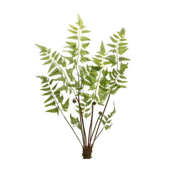 Variegated-Fern-Bundle-with-Sprout-Accents,-Set-of-6-Faux-Florals