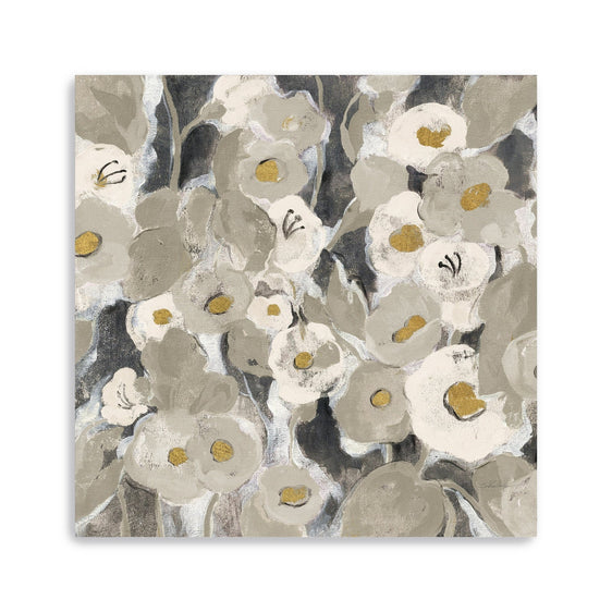 Velvety Florals Neutral II Canvas Giclee - Wall Art
