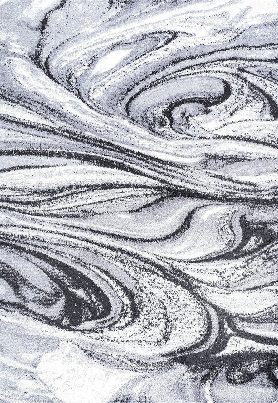 Viscon Abstract Marble Contemporary Area Rug - Rugs