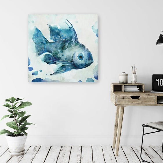 Watercolor Sea Creatures I Canvas Giclee - Wall Art