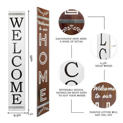 Welcome To Our Home/Welcome Reversible Porch Sign - Porch Sign