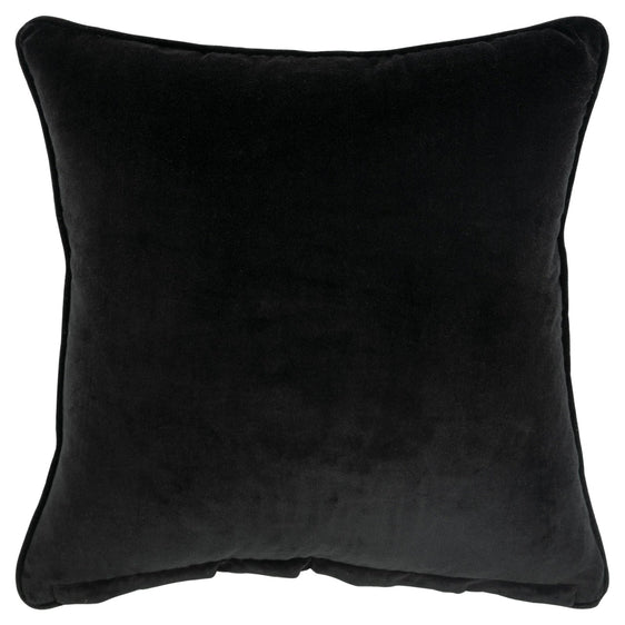 Welted Cotton Velvet Solid Connie Poly Filled Pillows - Decorative Pillows