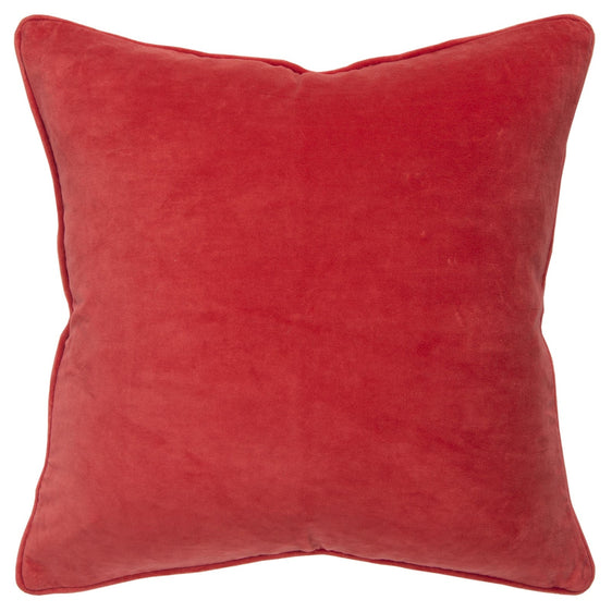 Welted Velvet Cotton Velvet Solid Connie Post Decorative Throw Pillows - Decorative Pillows
