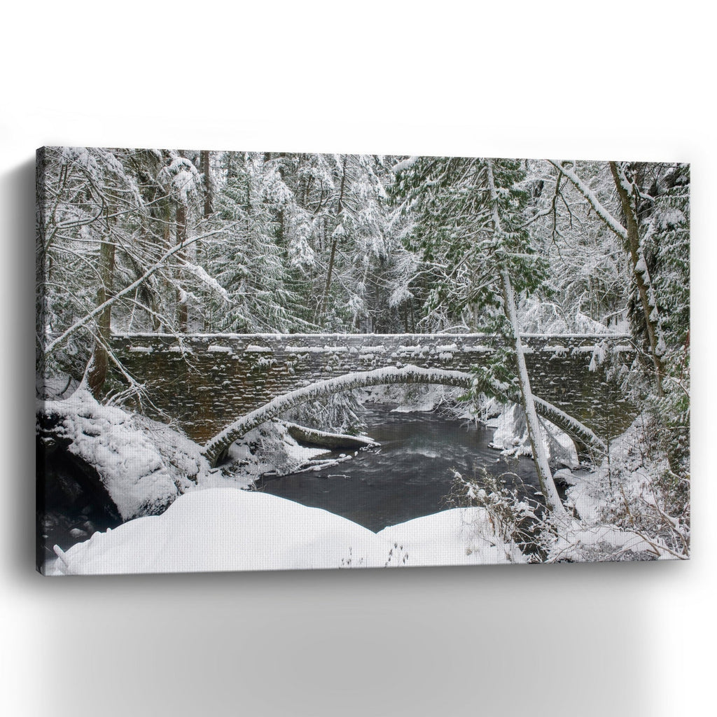 Whatcom Creek Bridge Canvas Giclee - Wall Art