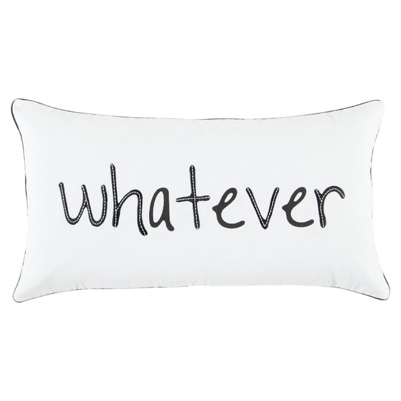 "Whatever" 100% Cotton Pillow - Pier 1