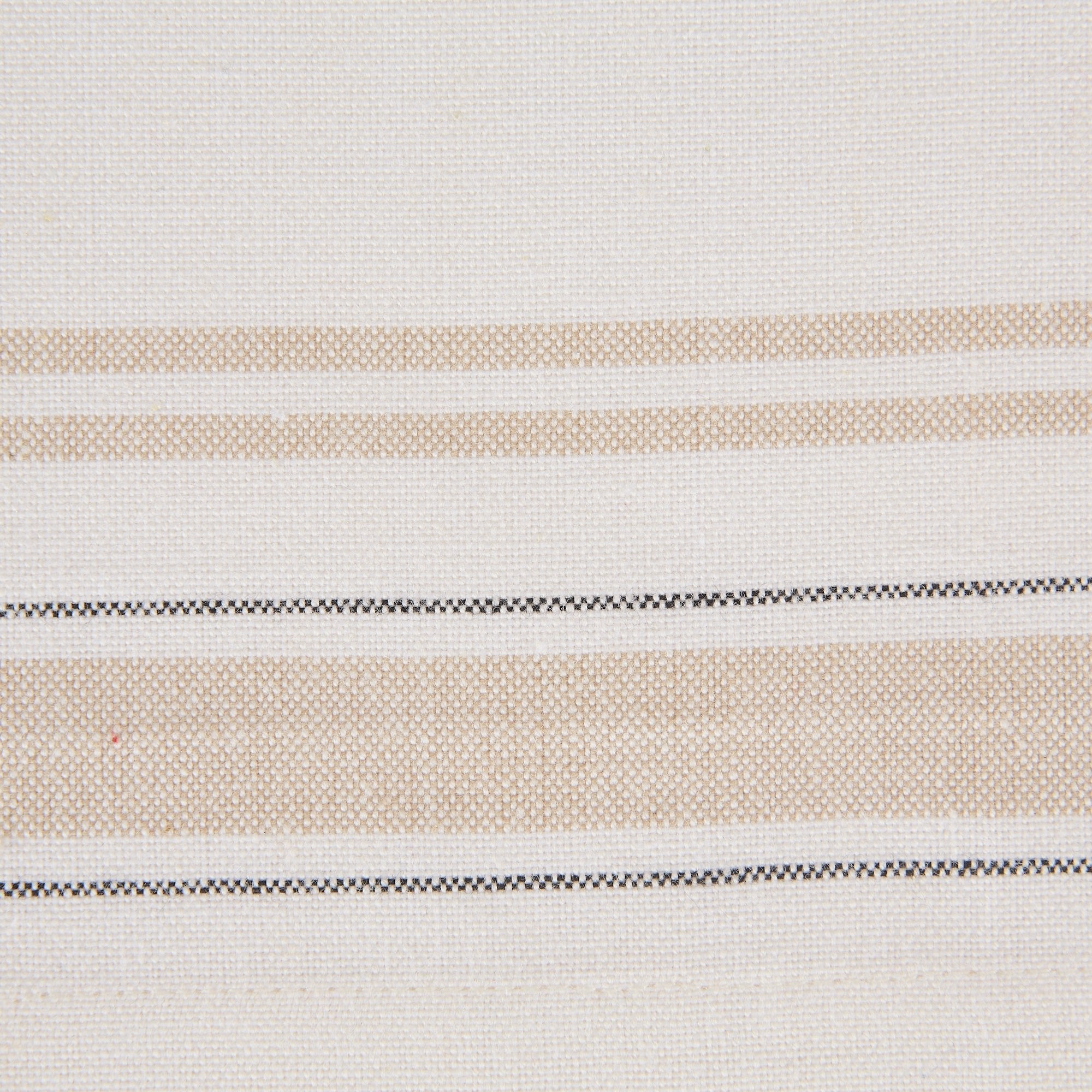 White Chambray French Stripe Placemats, Set of 6 - Placemats