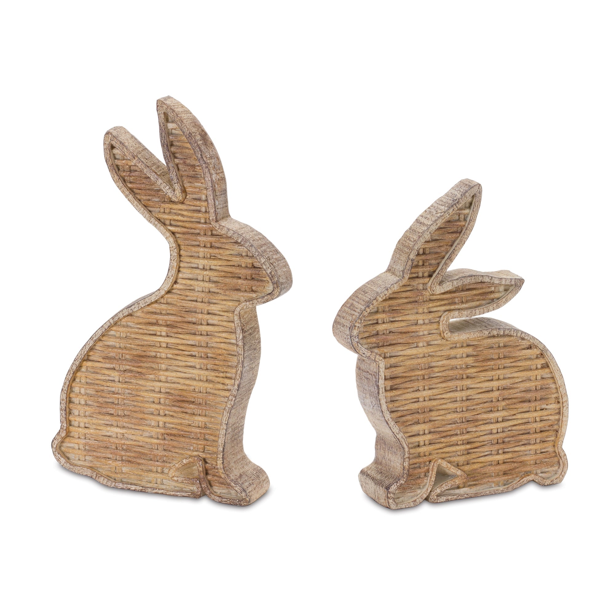 Wicker Rabbit Decor (Set of 2) - Decor