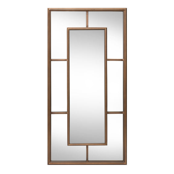 Window Paned Iron Wall Mirror 31.5" - Mirrors