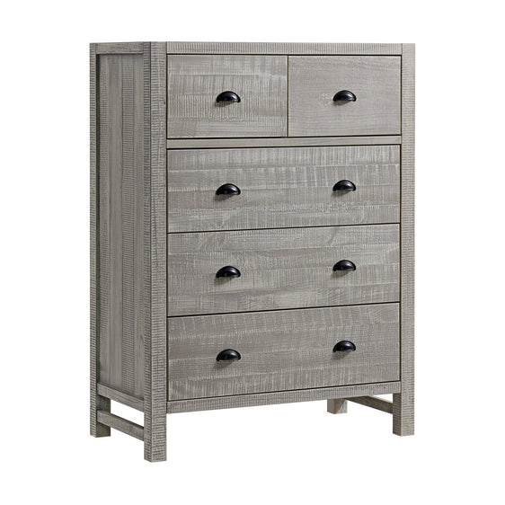 Windsor 5-Drawer Chest of Drawers, Driftwood Gray - Children's Furniture