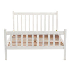 Windsor White 4-Piece Bedroom Set with Slat Full Bed 2 Nightstands, and 6-Drawer Dresser - Children's Furniture