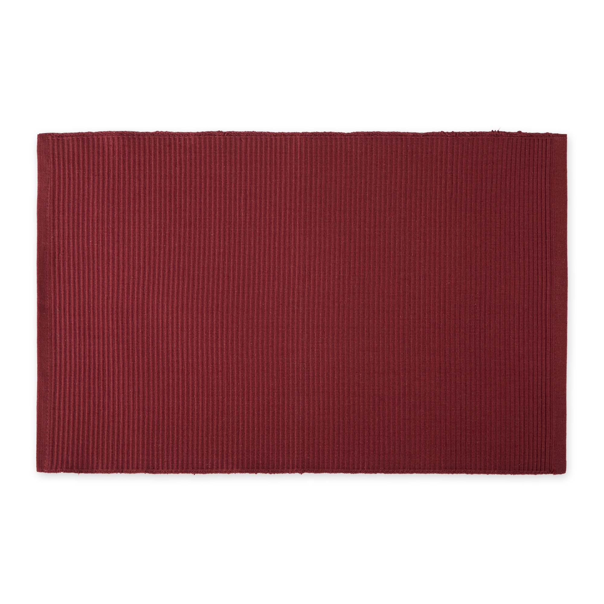 Wine Ribbed Placemats, Set of 6 - Placemats