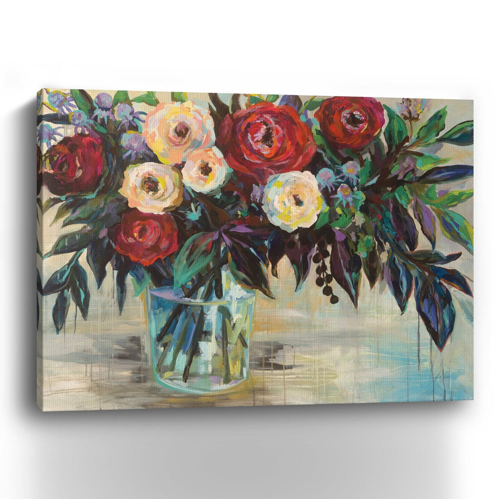 Winter Floral Canvas Giclee - Wall Art
