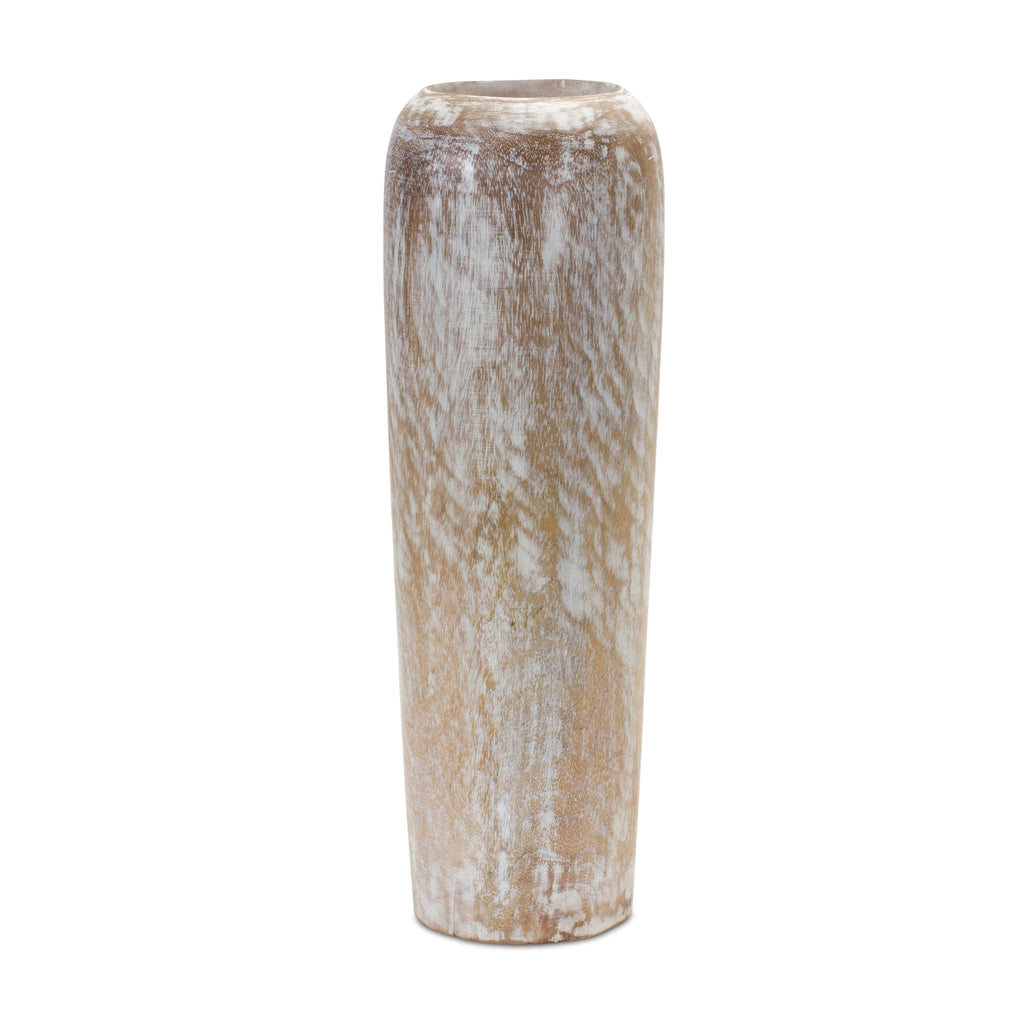 Wood Floor Vase 18.25" - Vases