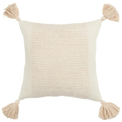 Woven And Paneled Cotton Color Block Pillow Cover - Decorative Pillows