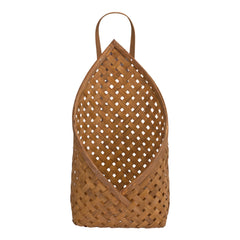 Woven Bamboo Basket Wall Pocket (Set of 2) - Decorative Accessories