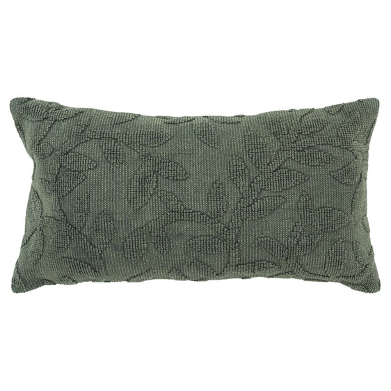 Woven Cotton Botanical Decorative Throw Pillow - Decorative Pillows