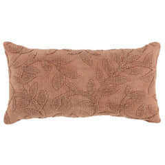 Woven Cotton Botanical Decorative Throw Pillow - Decorative Pillows