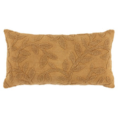 Woven Cotton Botanical Pillow Cover - Decorative Pillows