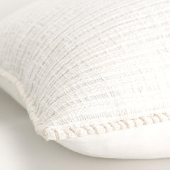 Woven Cotton Stripe Patterned Solid Decorative Throw Pillow - Decorative Pillows