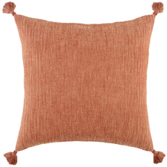 Woven Knife Edged Cotton Solid With Tonal Abstract Pattern Pillow Cover - Decorative Pillows