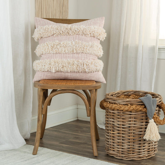 Woven-Knife-Edged-Cotton-Stripe-Decorative-Throw-Pillow-Decorative-Pillows