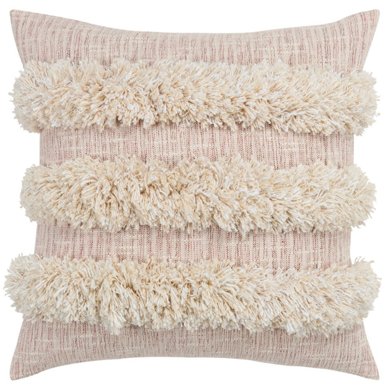 Woven Knife Edged Cotton Stripe Pillow Cover - Decorative Pillows