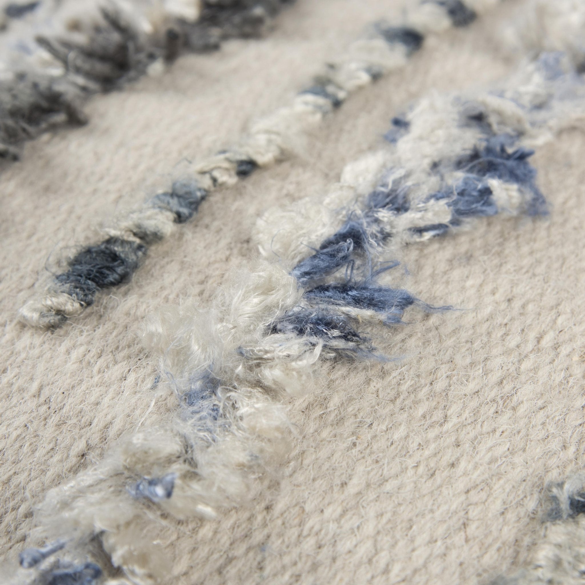 Woven Natural Cotton Stripe Pillow - Decorative Pillows