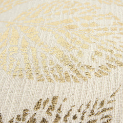 Woven Textured Cotton Slub Leaves Pillow Cover - Decorative Pillows