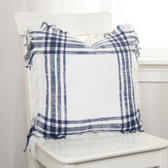 Woven Woven Cotton Plaid Pillow Cover - Decorative Pillows