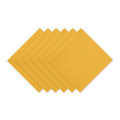 Yellow Solid Napkins, Set of 6 - Napkins